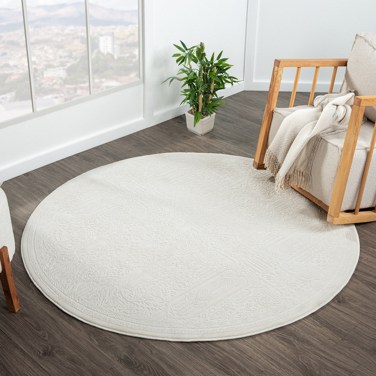 Grande Jacquard Luxury Area Rug — Power-Loomed, Dynamic High-Low 3D Texture — Allure Home Collections
