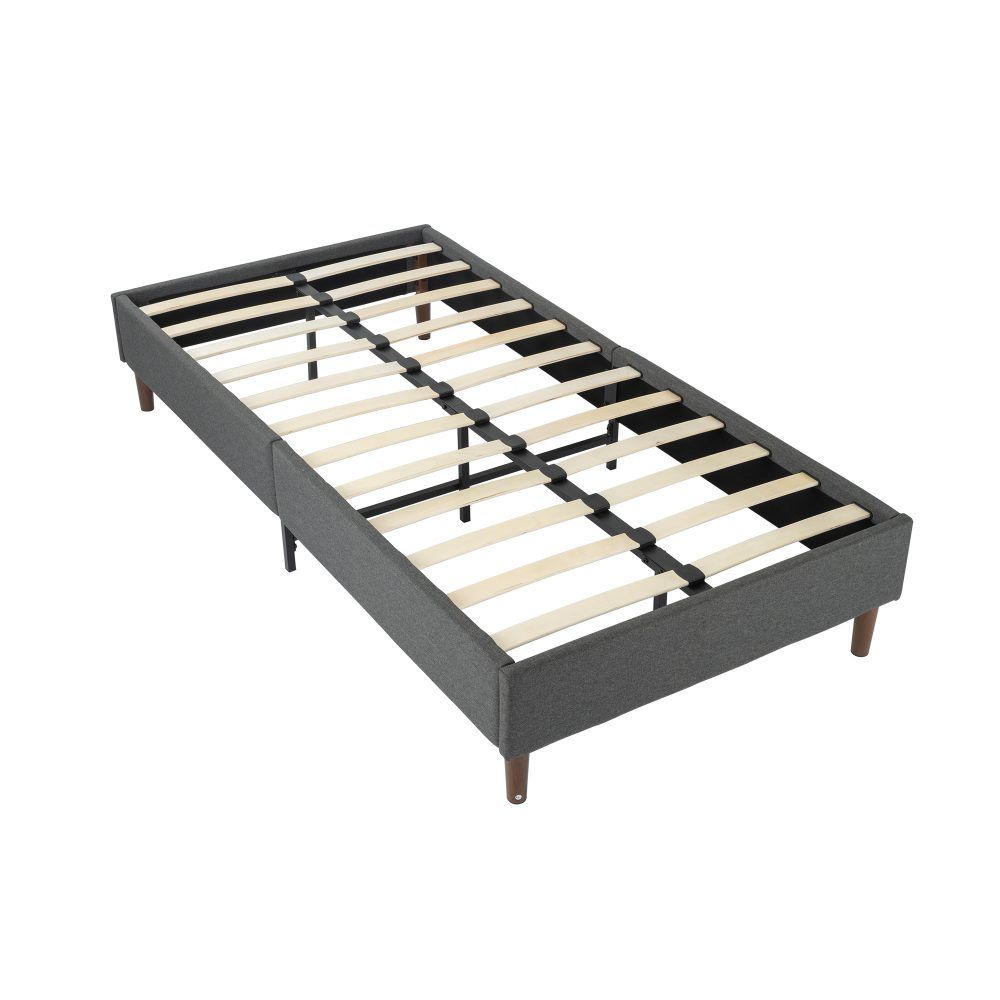 Tuscania Queen Bed Frame, Dark Grey