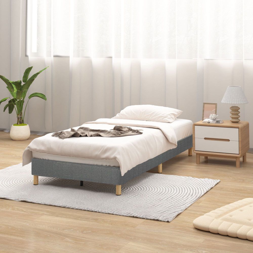 Vetralla Double Bed Frame, Dark Grey