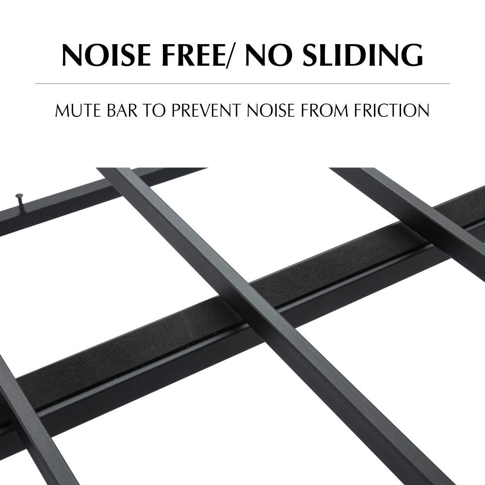 Vetralla Double Bed Frame, Dark Grey
