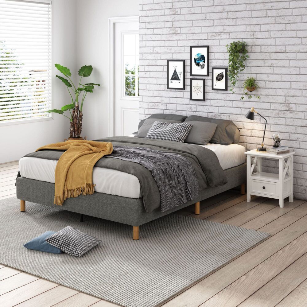 Vetralla King Bed Frame, Dark Grey