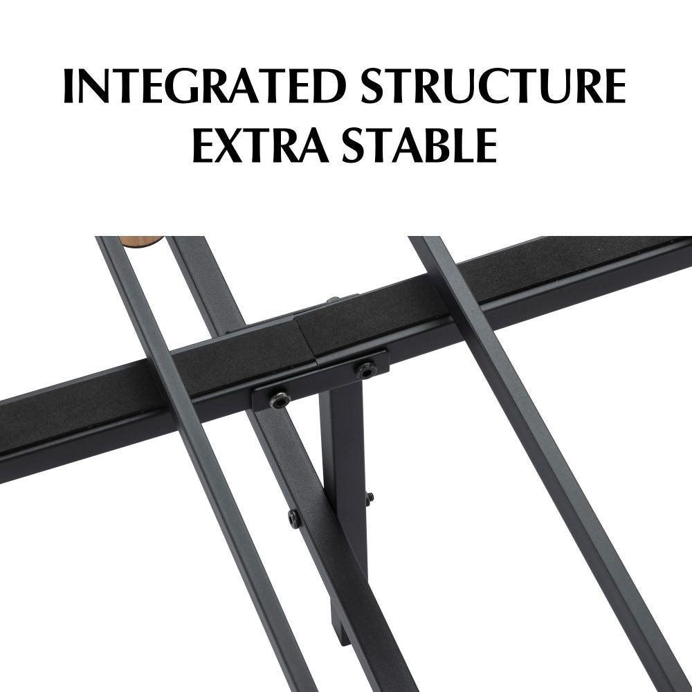 Vetralla King Bed Frame, Dark Grey
