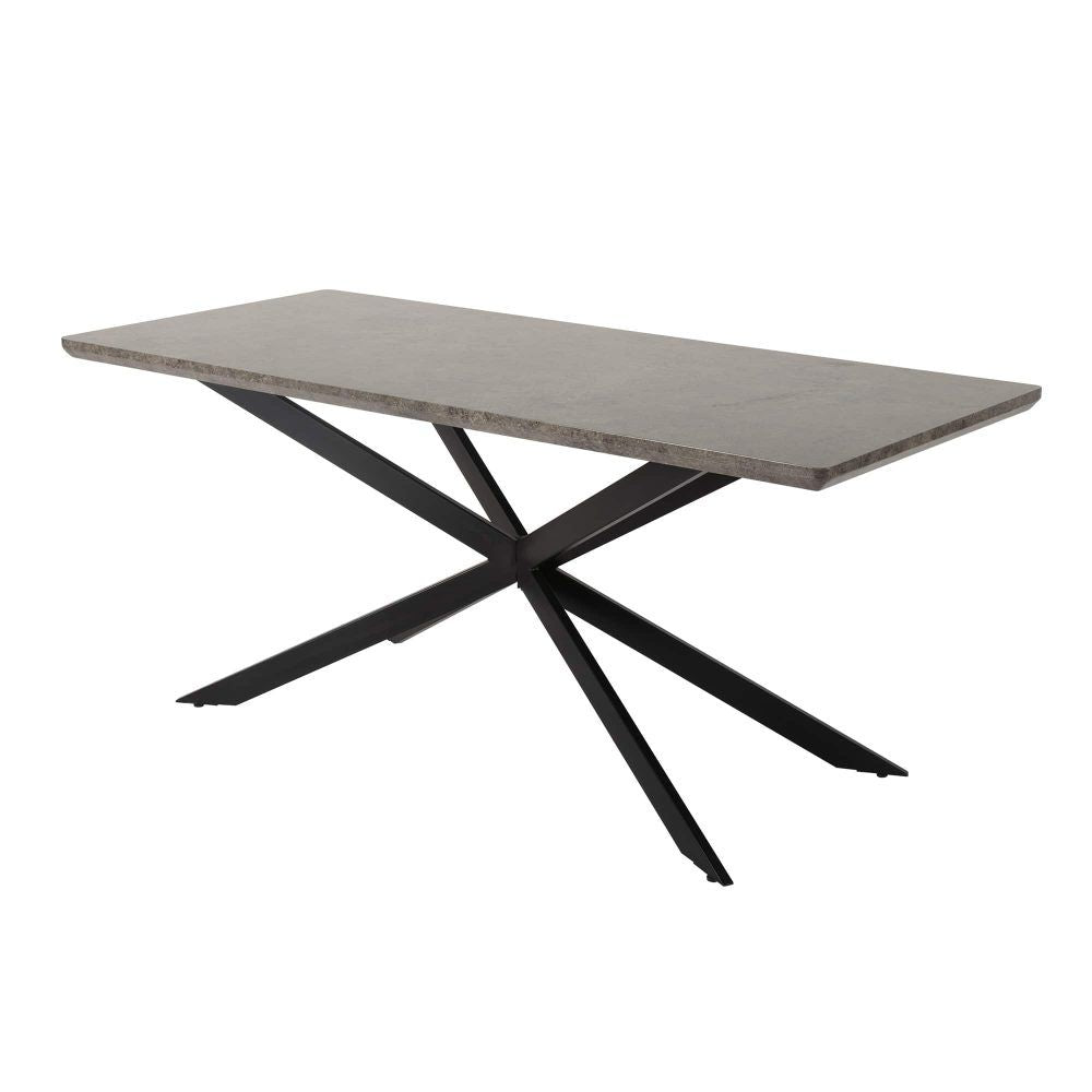 Manoora rectangular dining table in dark grey
