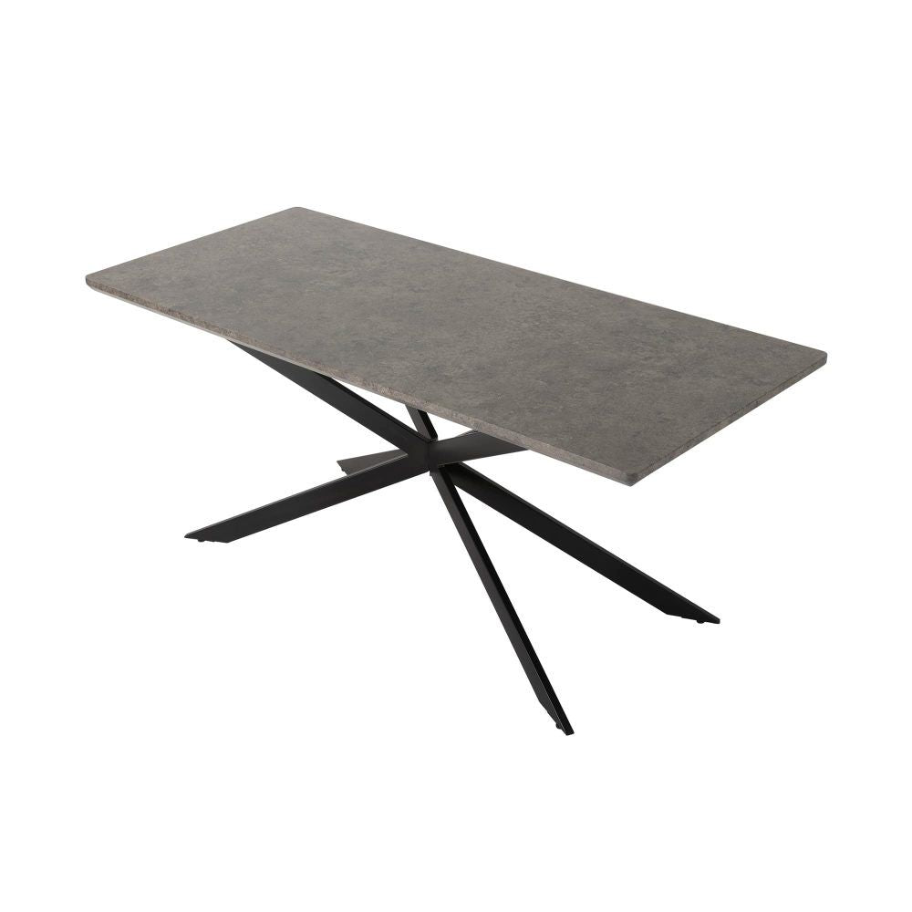 Manoora rectangular dining table in dark grey
