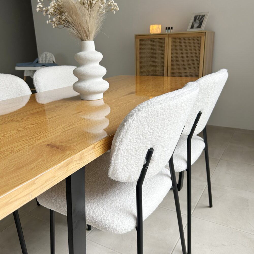 Saddleworth rectangular dining table in natural