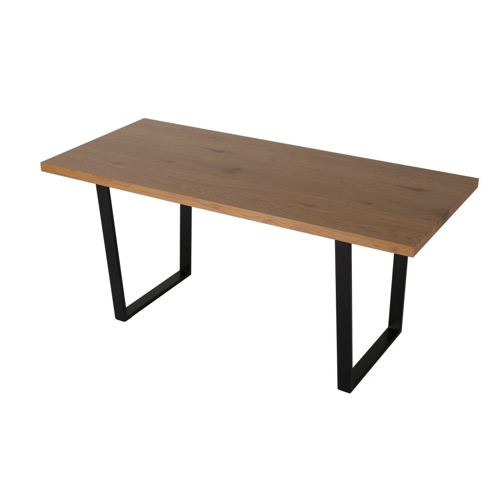 Cudlee Creek 7 Piece Dining Set, Natural Wood and Green Velvet