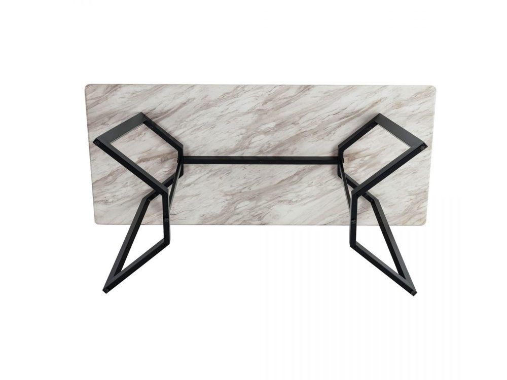 Sevenhill Rectangular Marble Dining Table, White 170cm
