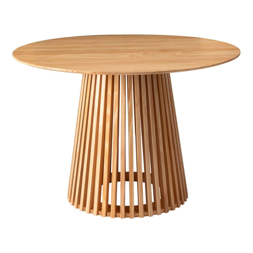 Leasingham Round Dining Table, Natural 110cm