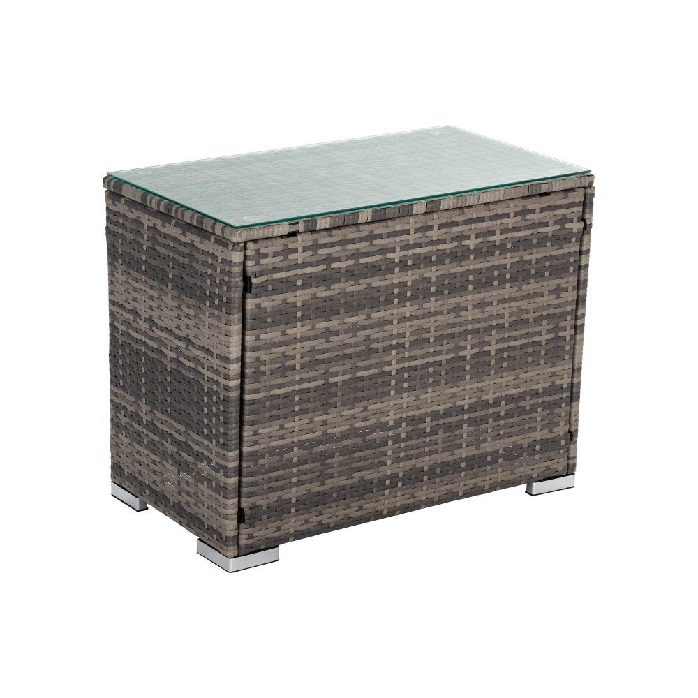 Mudjimba 7 Piece Outdoor Modular Lounge, Grey Wicker
