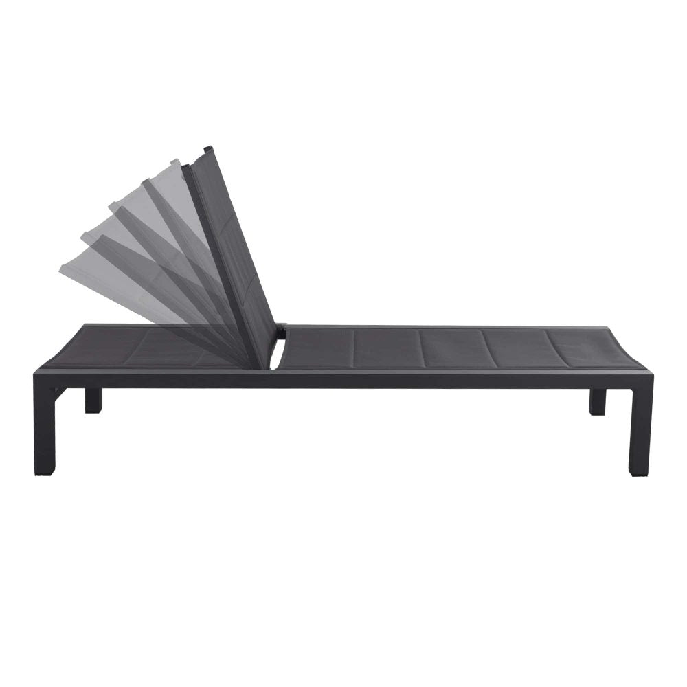 Minyama Sun Lounge, Charcoal Grey Aluminium