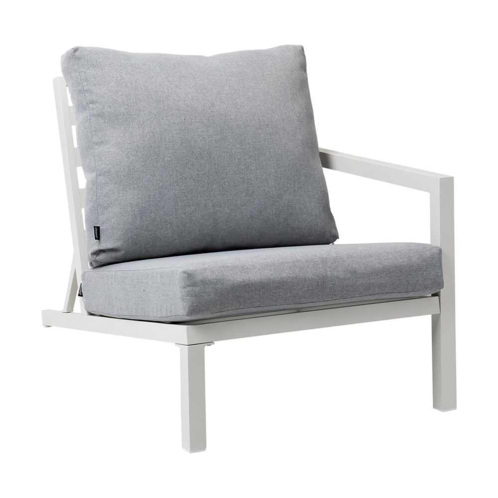 Coolum 5 Piece Outdoor Sofa Set, White Aluminium