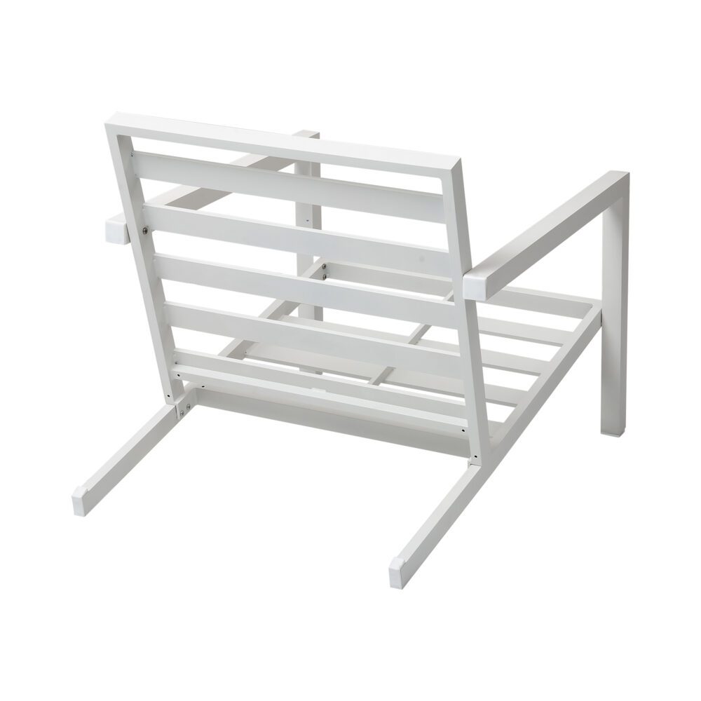 Coolum 5 Piece Outdoor Sofa Set, White Aluminium