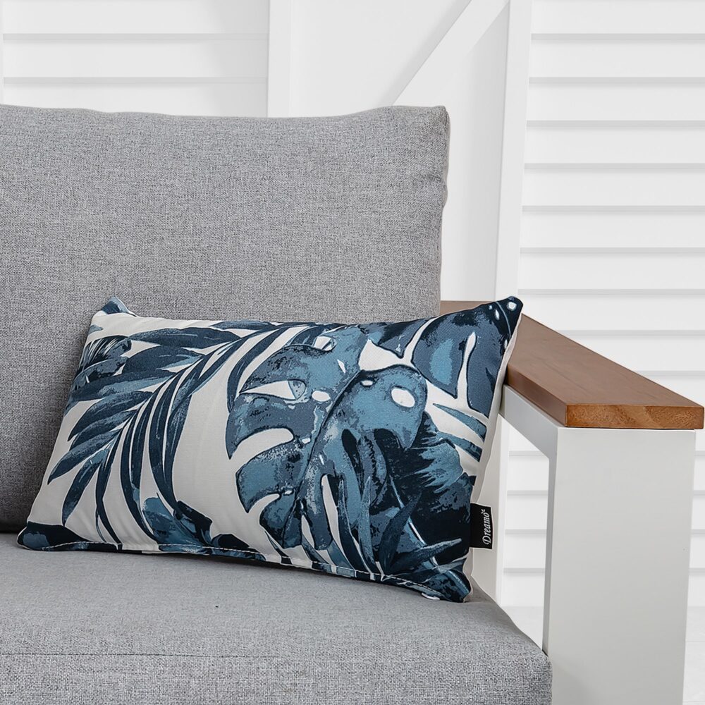 Bicolour Outdoor Lumbar Cushion — Reversible Design — Allure Home Collections