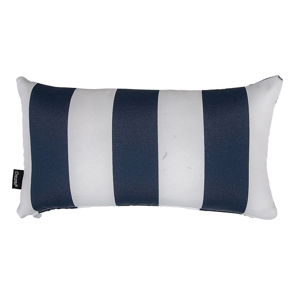 Bicolour Outdoor Lumbar Cushion — Reversible Design — Allure Home Collections