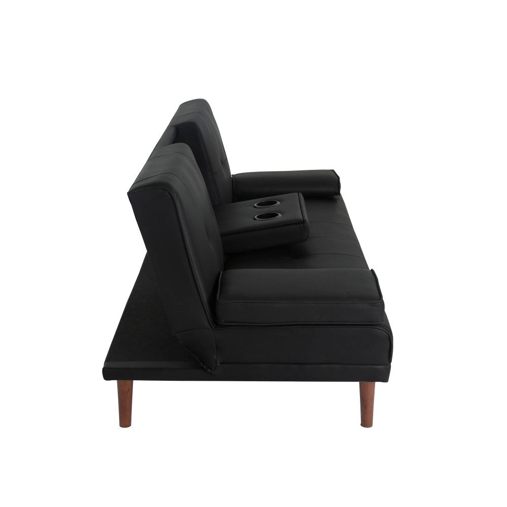 Benissa 3 Seater Sofa Bed, Black