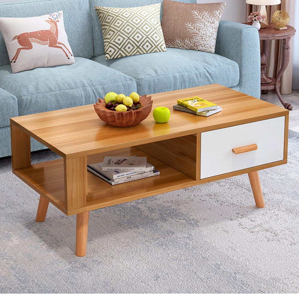 Kanumbra Coffee Table, Natural and White