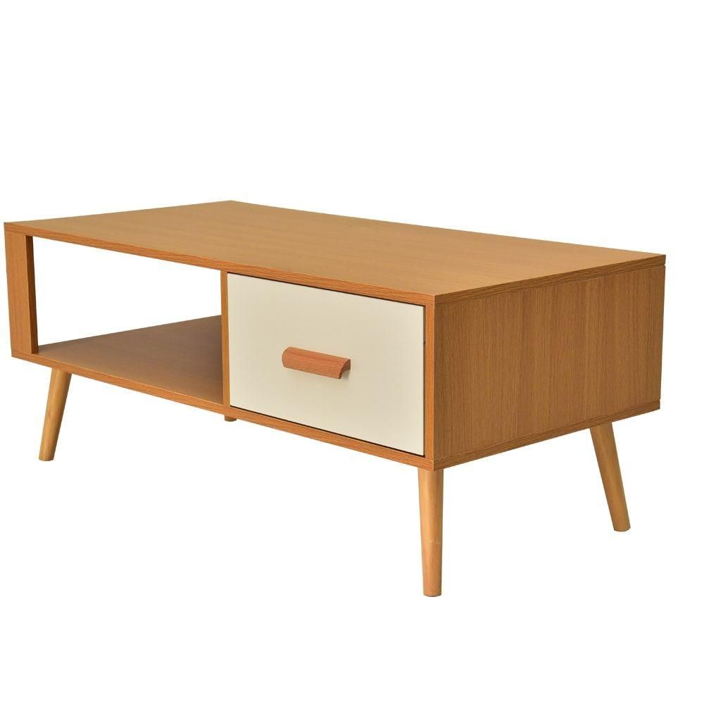 Kanumbra Coffee Table, Natural and White