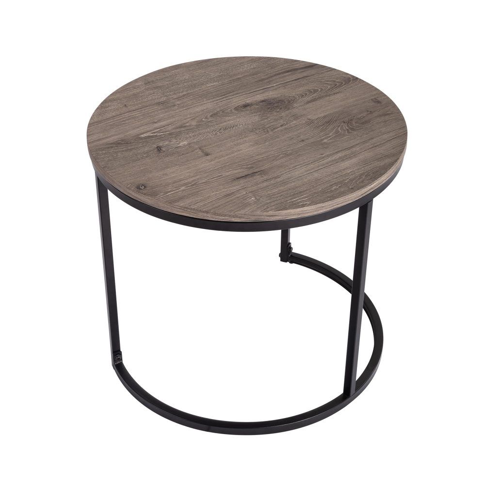 Homewood Nesting Coffee Table 2pcs, Dark Grey