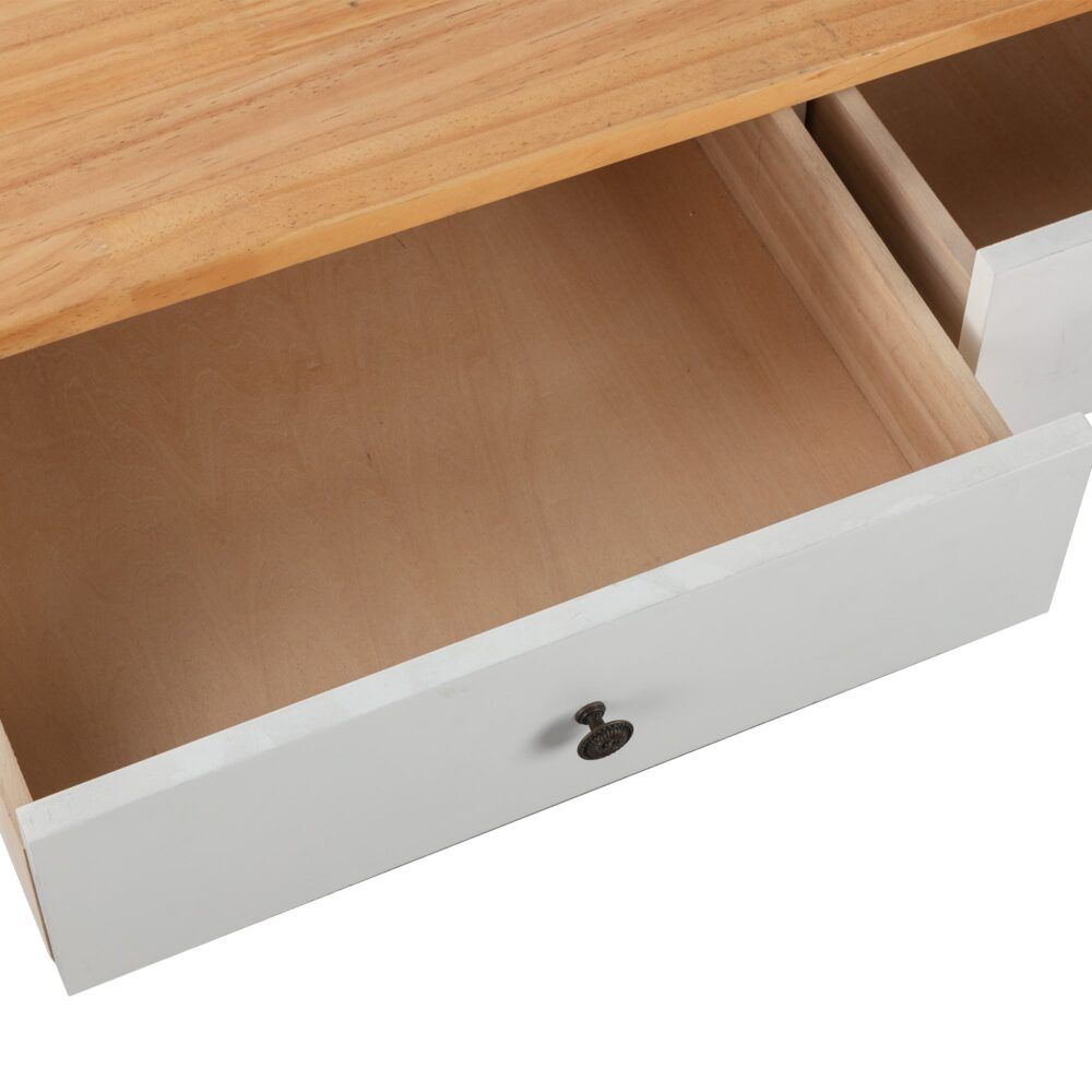 Eildon Coffee Table, White and Timber