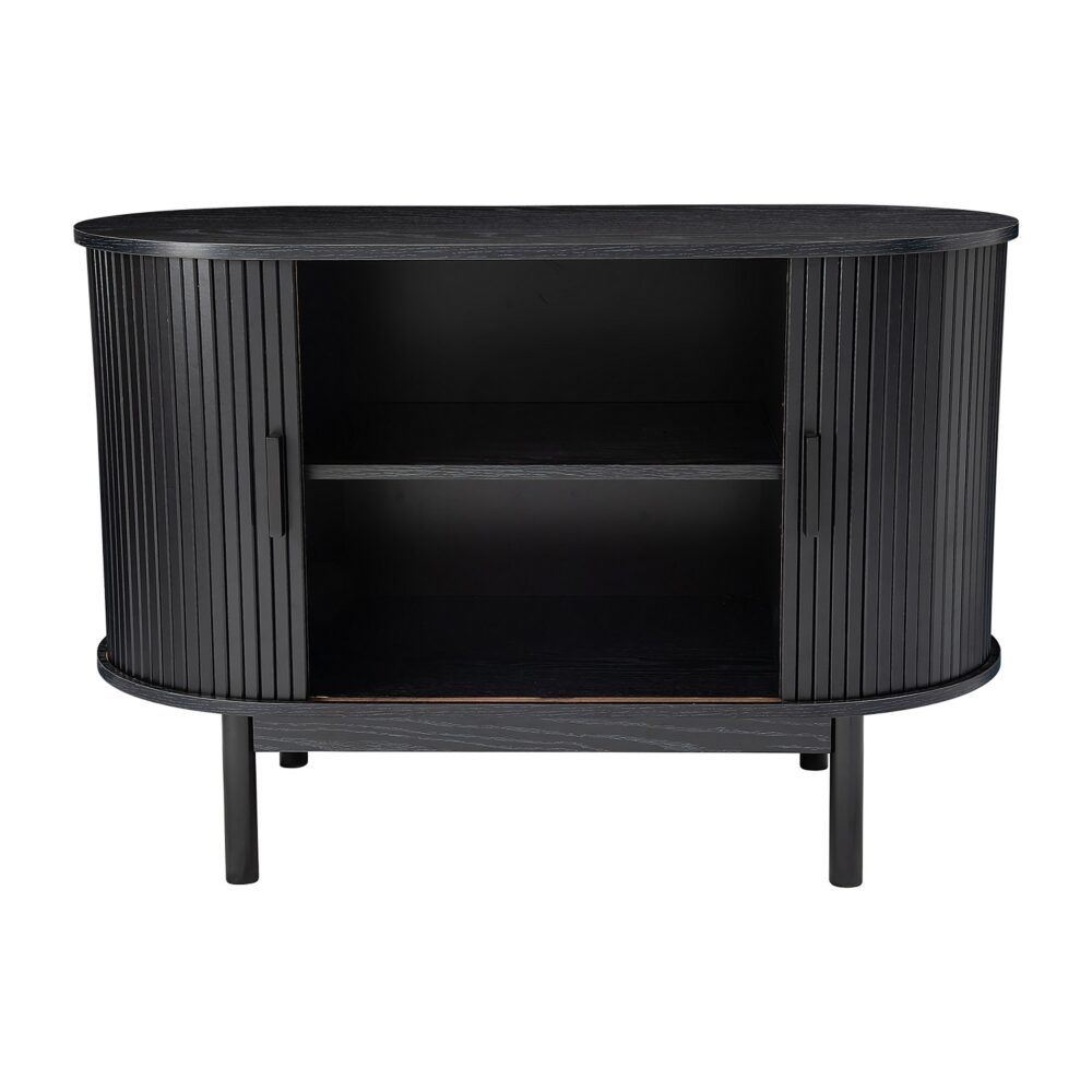 Overland Corner 2 Door Buffet Sideboard, Black