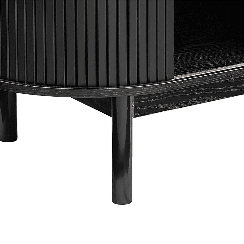 Overland Corner 2 Door Buffet Sideboard, Black