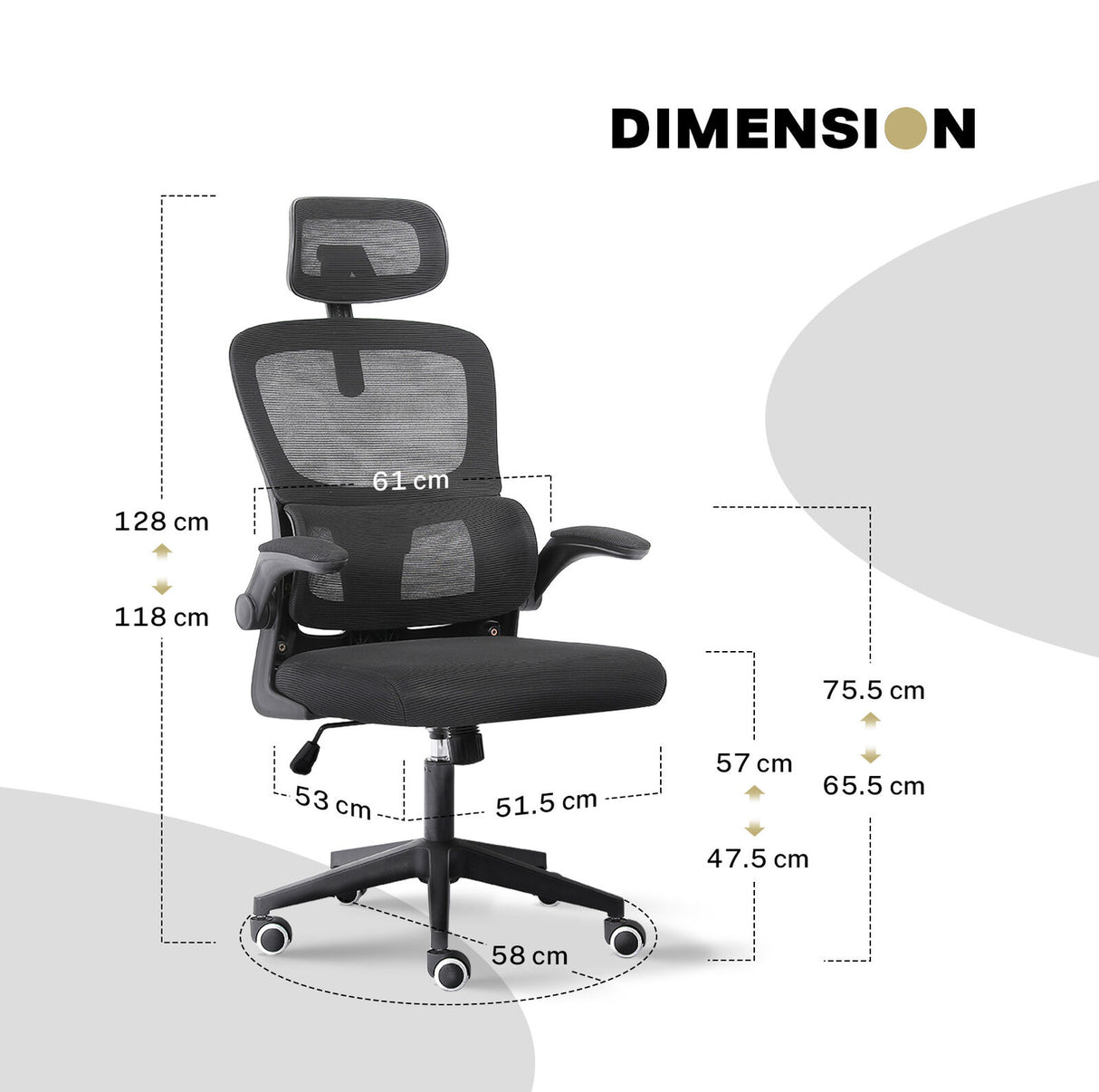 Bridgetown Mesh Office Chair, Black