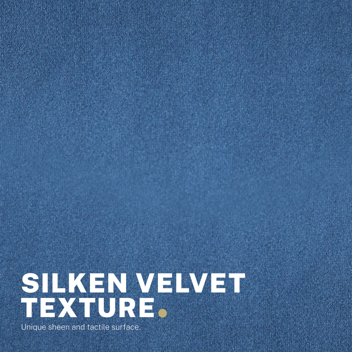 Balingup blue velvet swivel office chair at a home desk