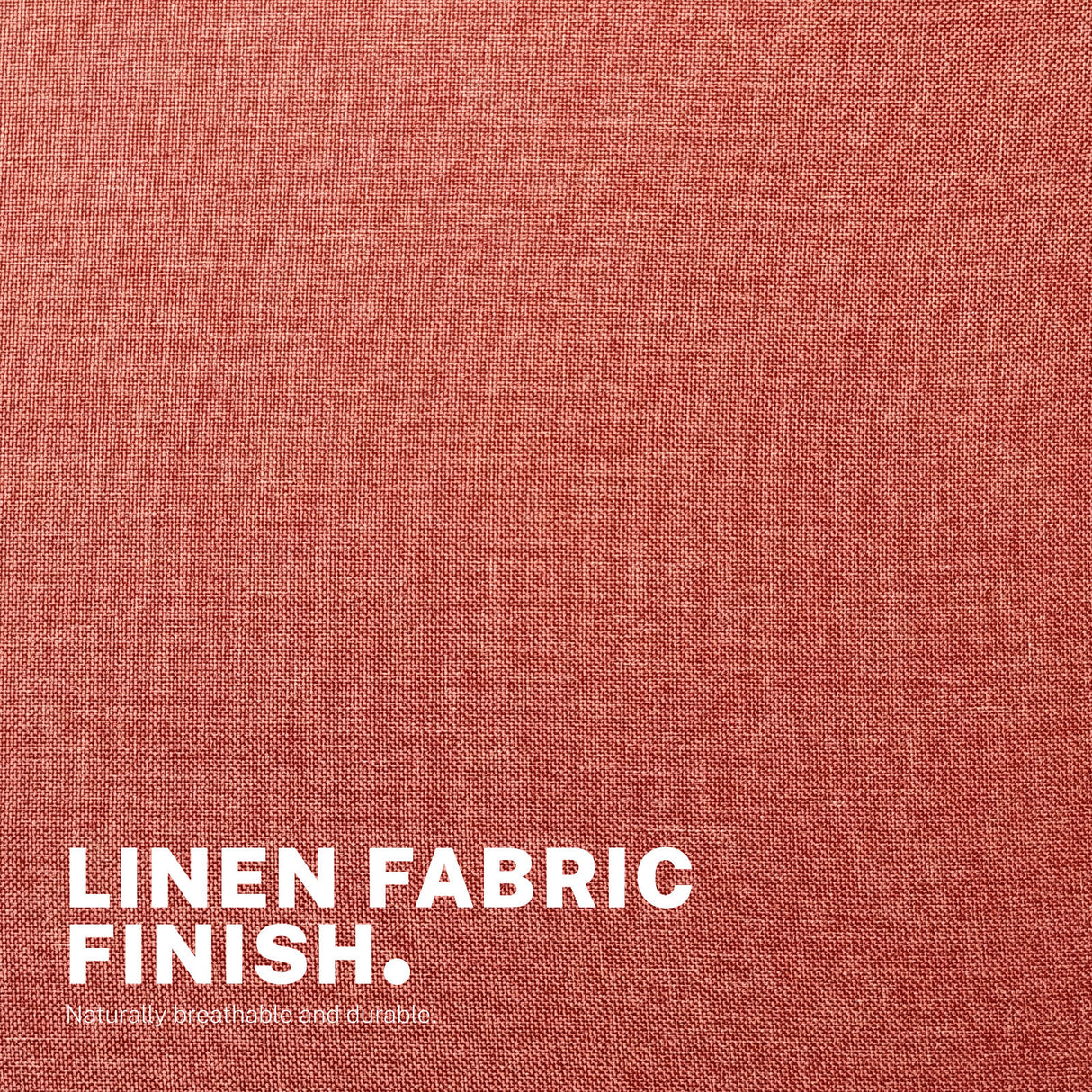Goomalling earthy red linen fabric armless swivel office desk chair