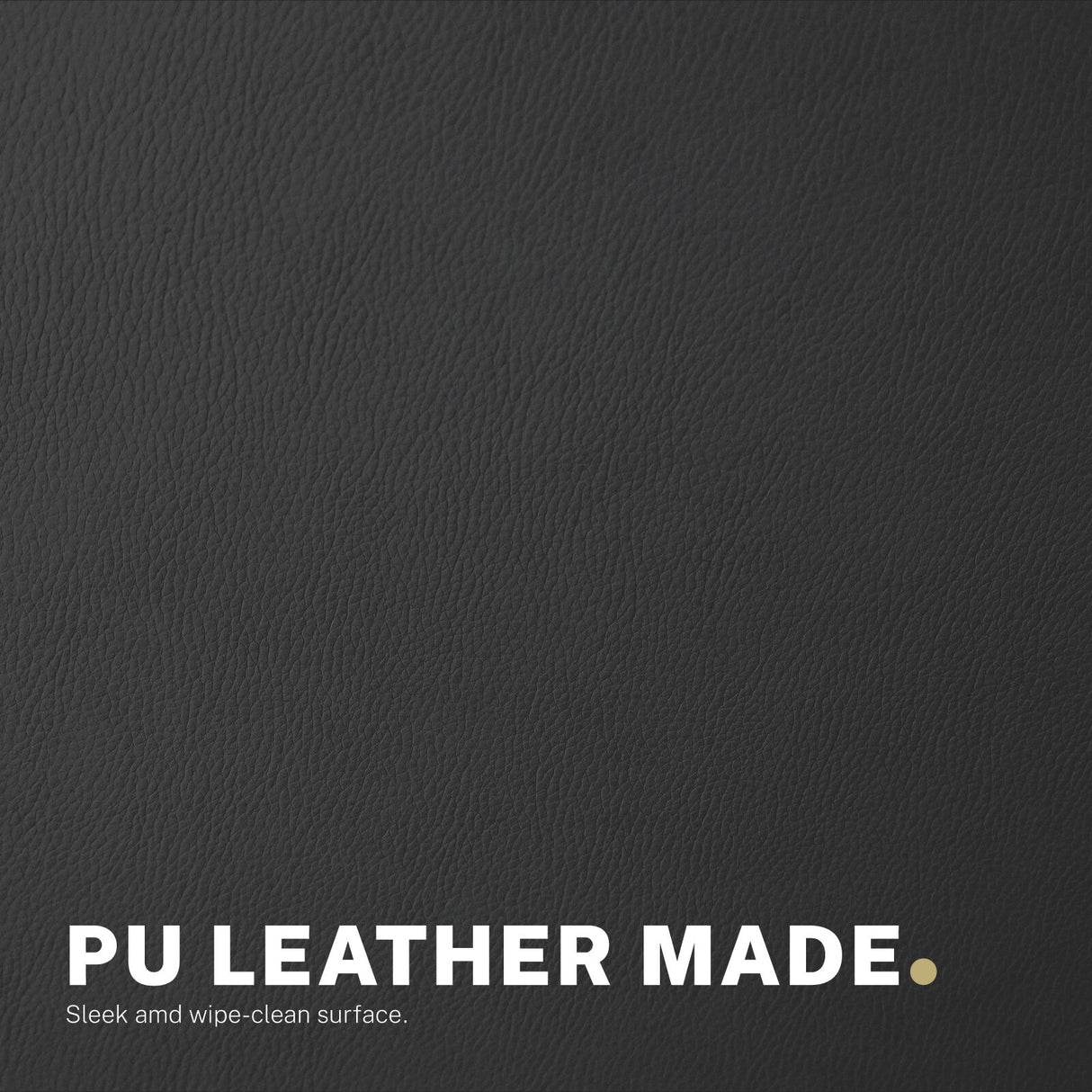 Iluka black faux leather office chair at a desk, view 9