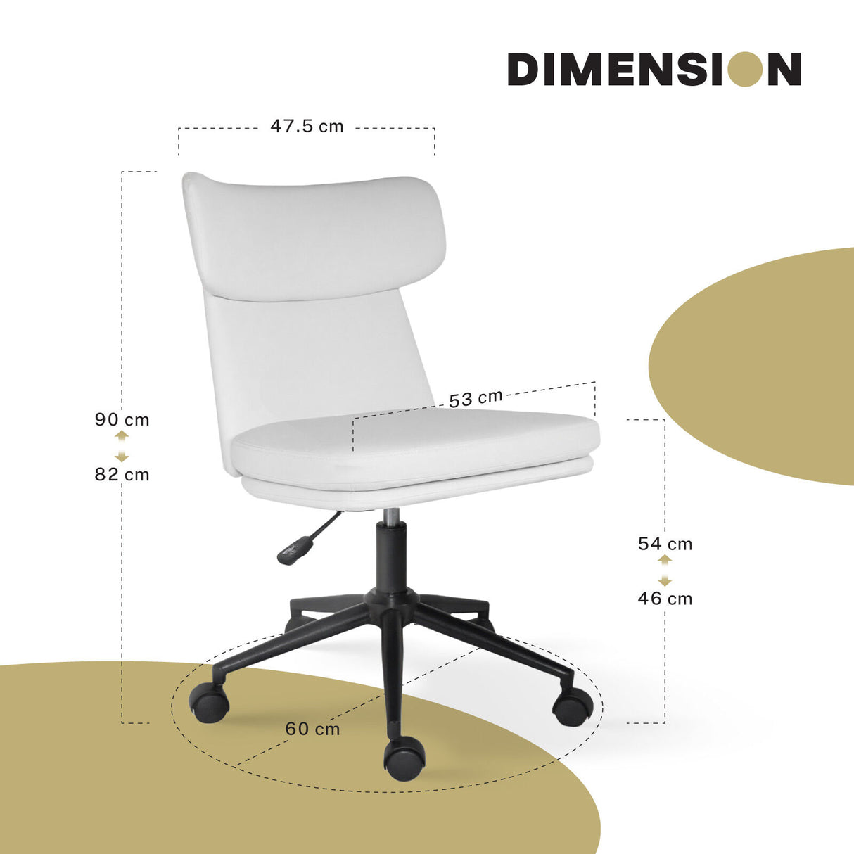 Iluka Executive Office Chair, White