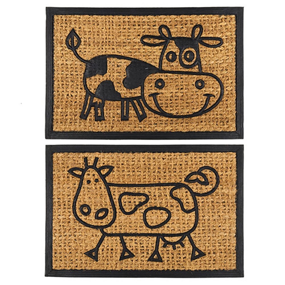 Coir door mat set