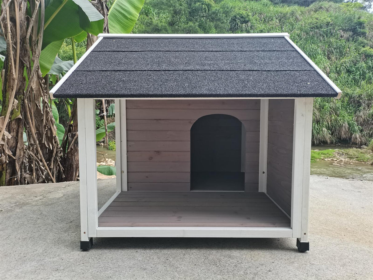 Cowaramup Timber Dog Kennel, Grey, view 3