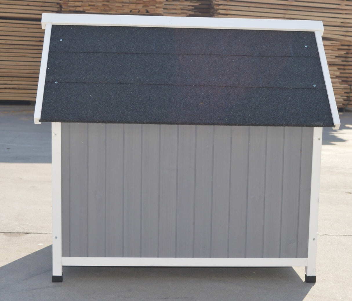 Gracetown Timber Dog Kennel, Grey, view 5