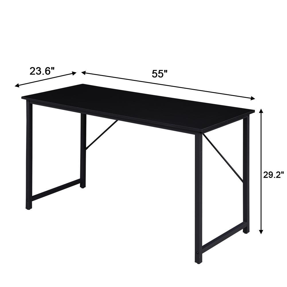 Calwell Computer Desk, Black 140cm view 2