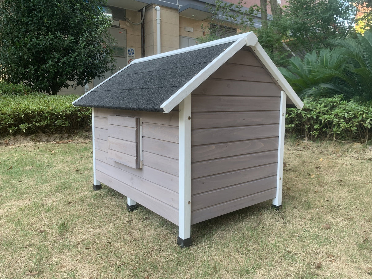 Karridale Timber Dog Kennel, Grey, view 4