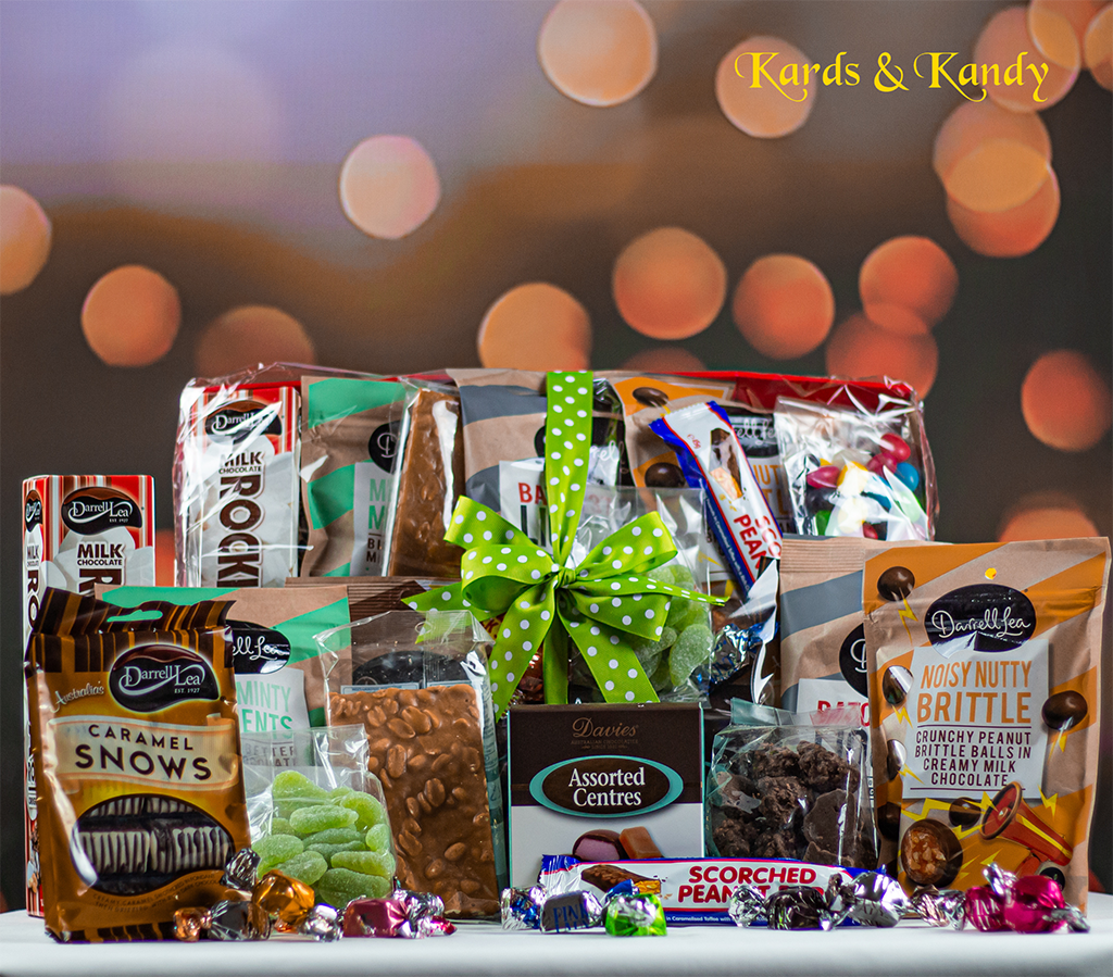 Golden Delight Chocolate Gift Hamper presented in a gift box