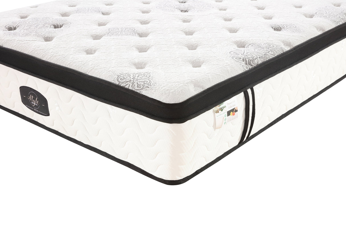 Chiro 7-Zone Latex Euro Top 35cm Pocket Spring Mattress — Allure Home Collections