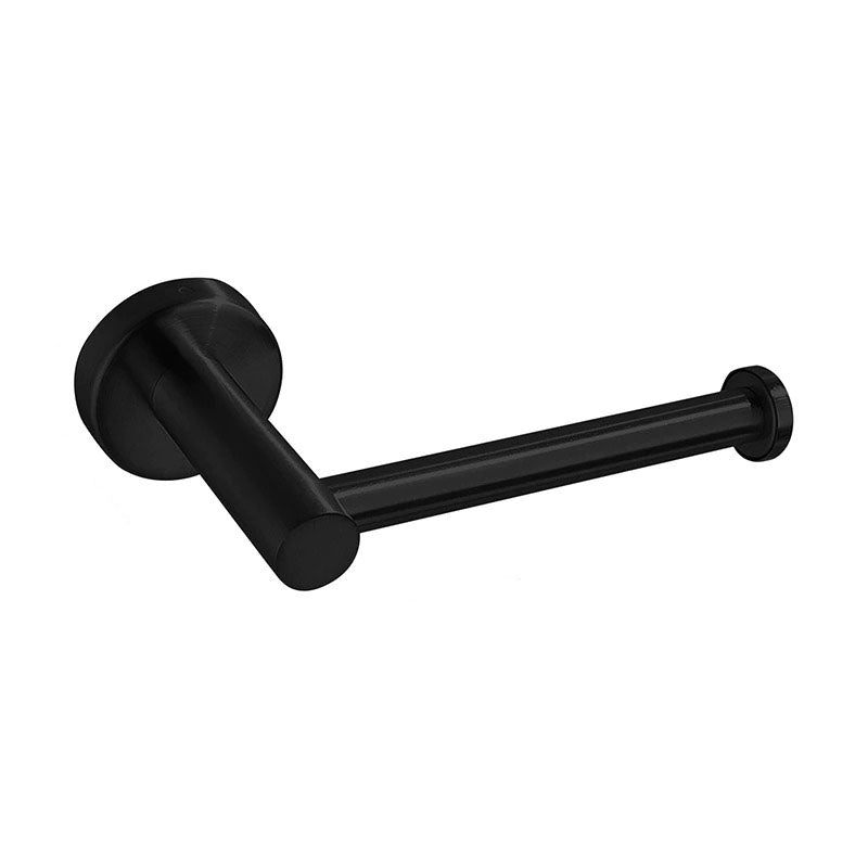 Matte black self adhesive toilet paper holder in SUS 304 stainless steel