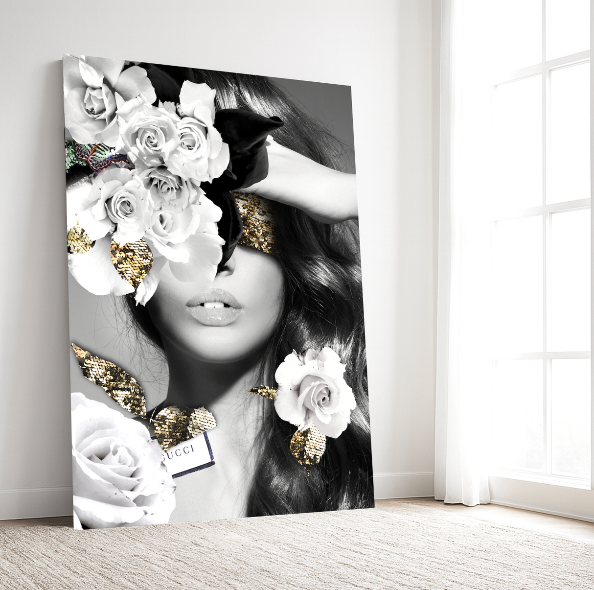 Made In Italy wall art print, 90 x 60 cm, in a white frame with a wide white border