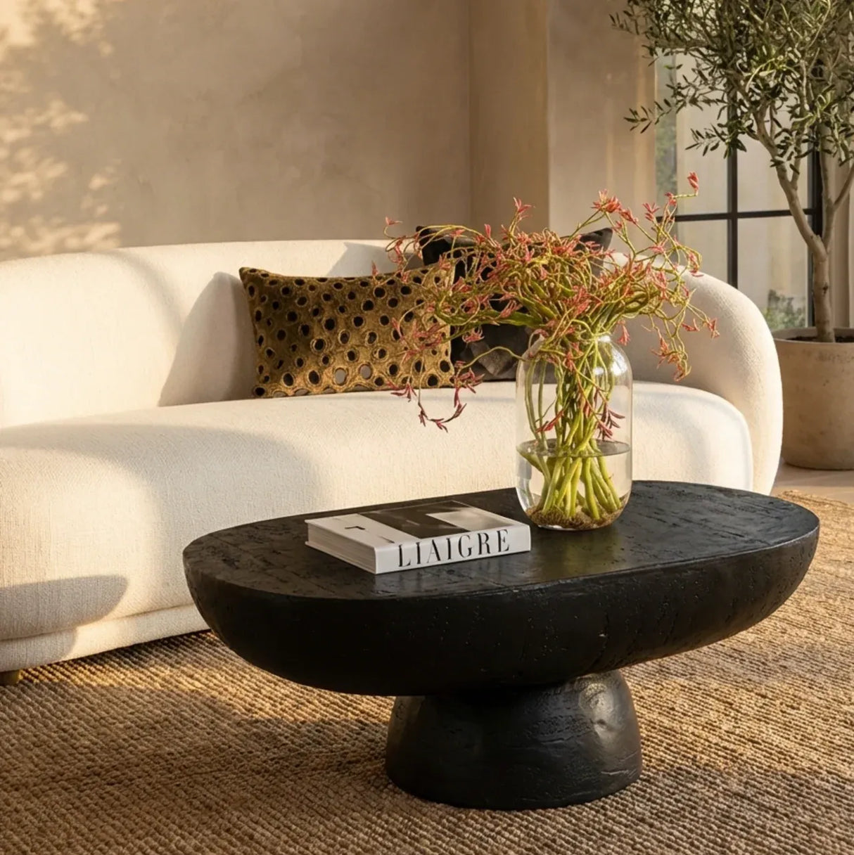 Whittlesea Round Coffee Table, Black