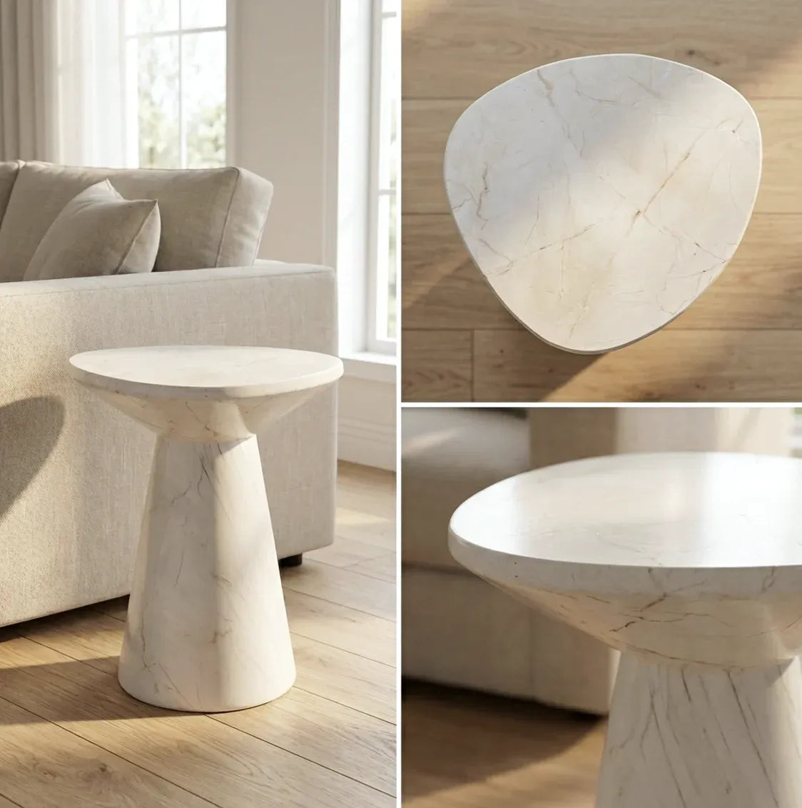 Copacabana Pedestal Side Table