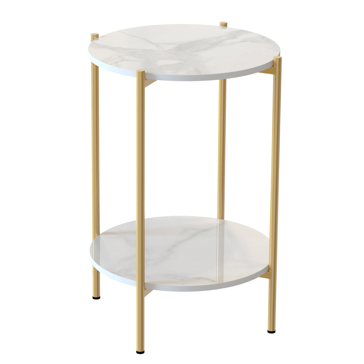 Terrigal Gold Marble Side Table