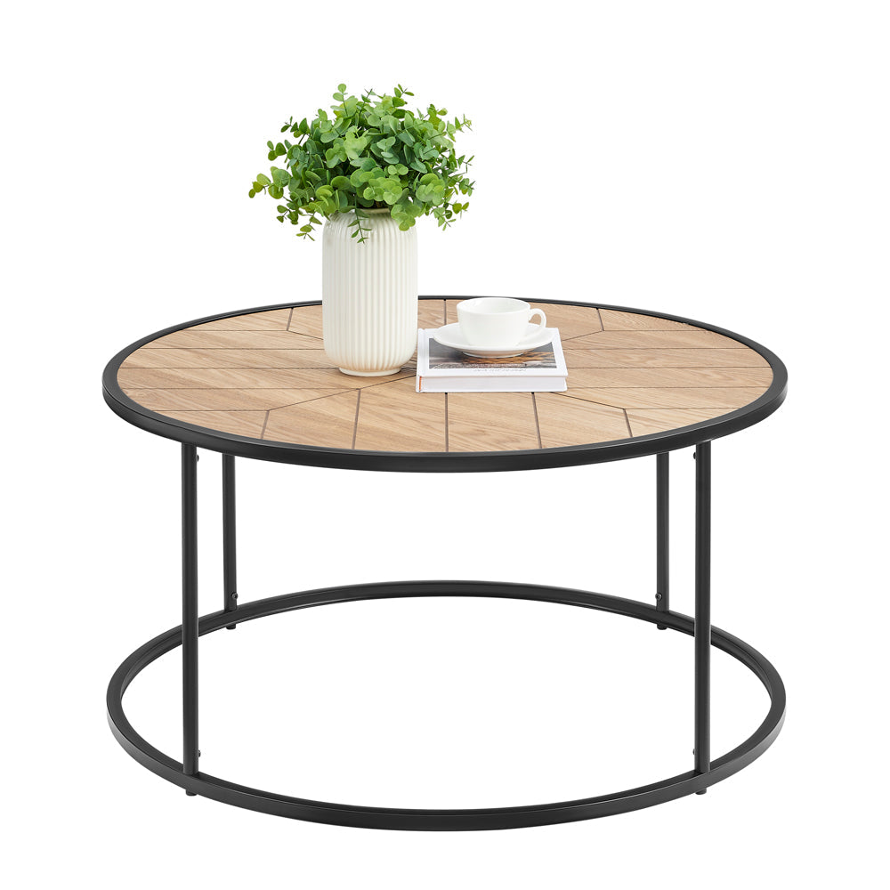 Ghin Ghin Coffee Table, Black and Natural