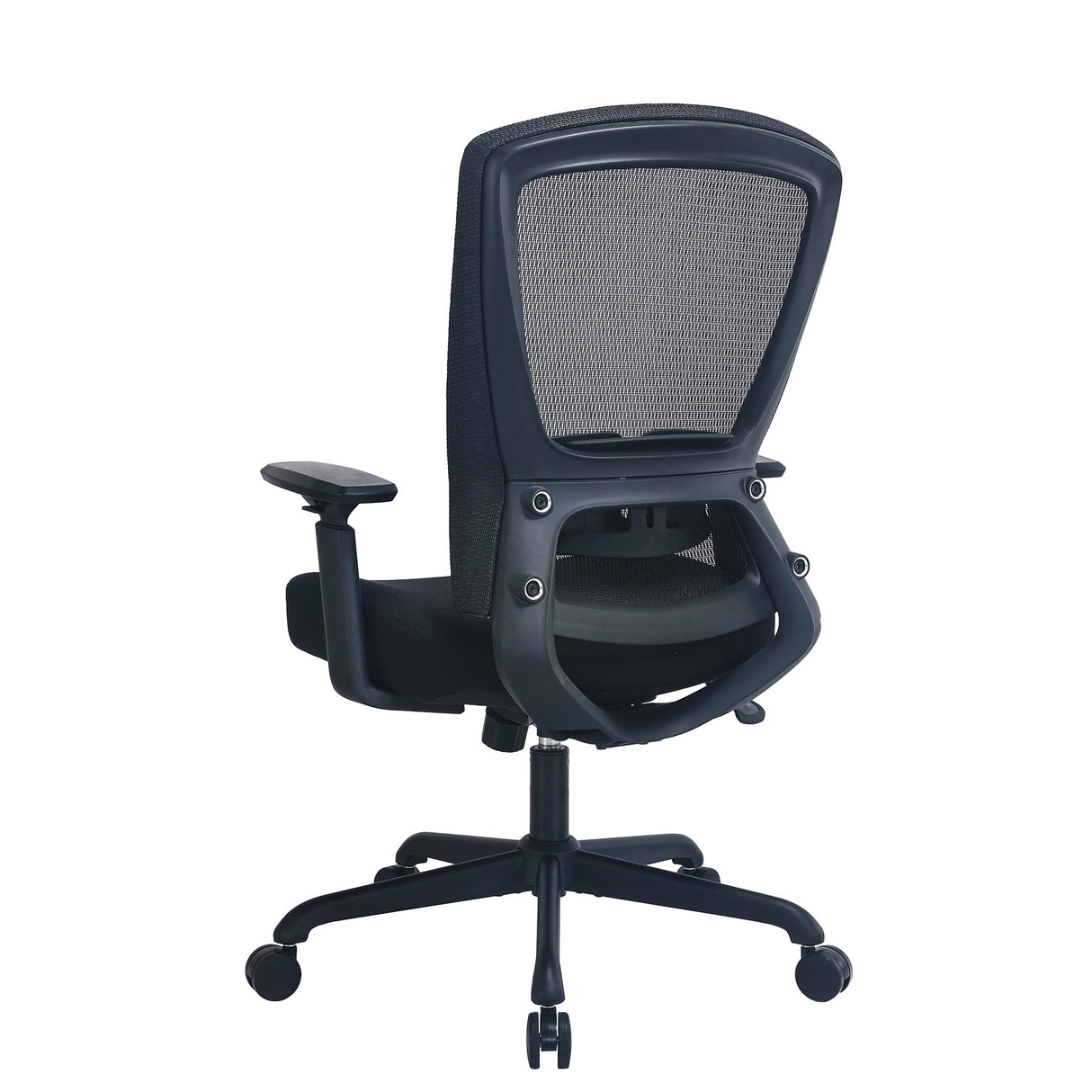 Kojonup black fabric seat task office chair with mesh back