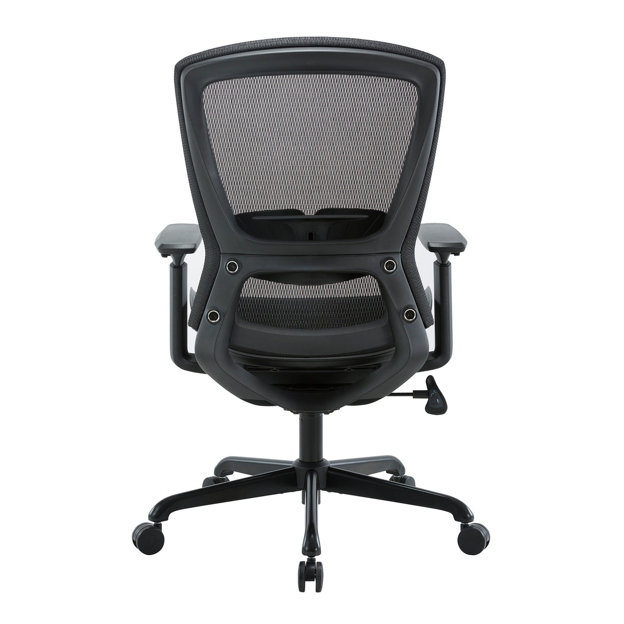 Kojonup black fabric seat task office chair with mesh back
