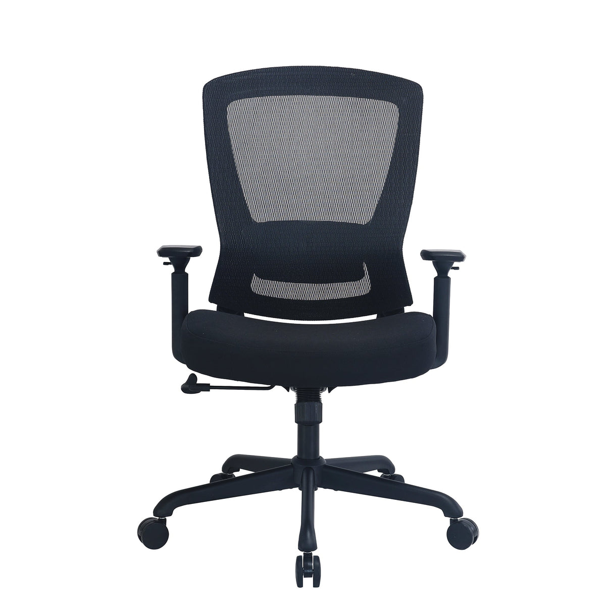 Kojonup black fabric seat task office chair with mesh back