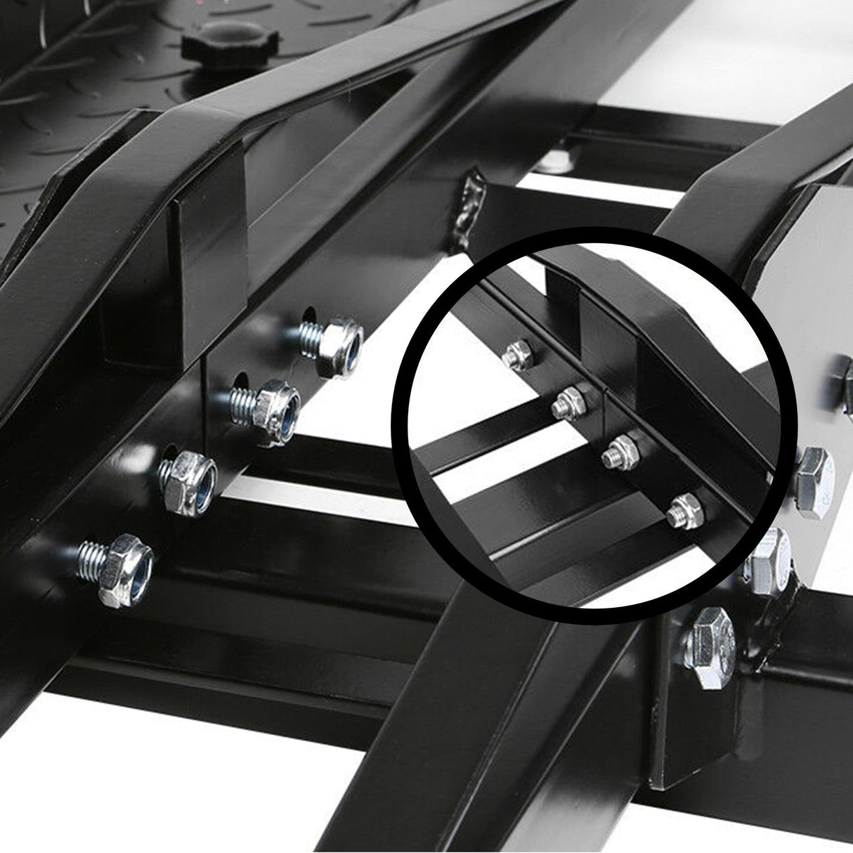Ronse Motorcycle Carrier Rack, 227kg, 2 Inch Hitch, with Ramp and Brake Lights
