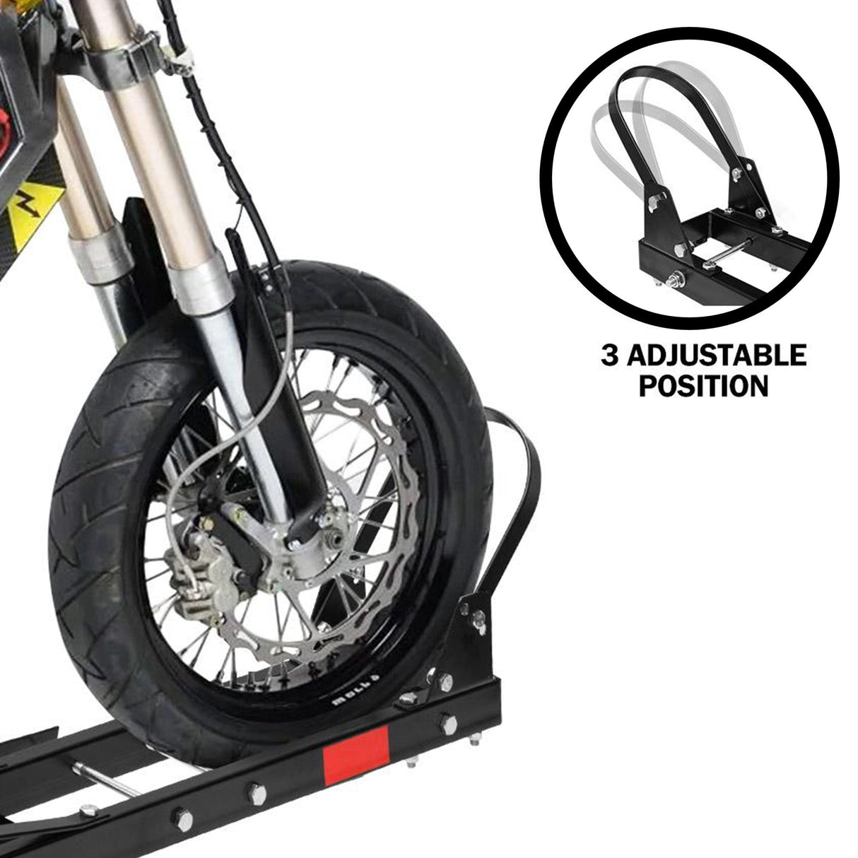 Ronse Motorcycle Carrier Rack, 227kg, 2 Inch Hitch, with Ramp and Brake Lights