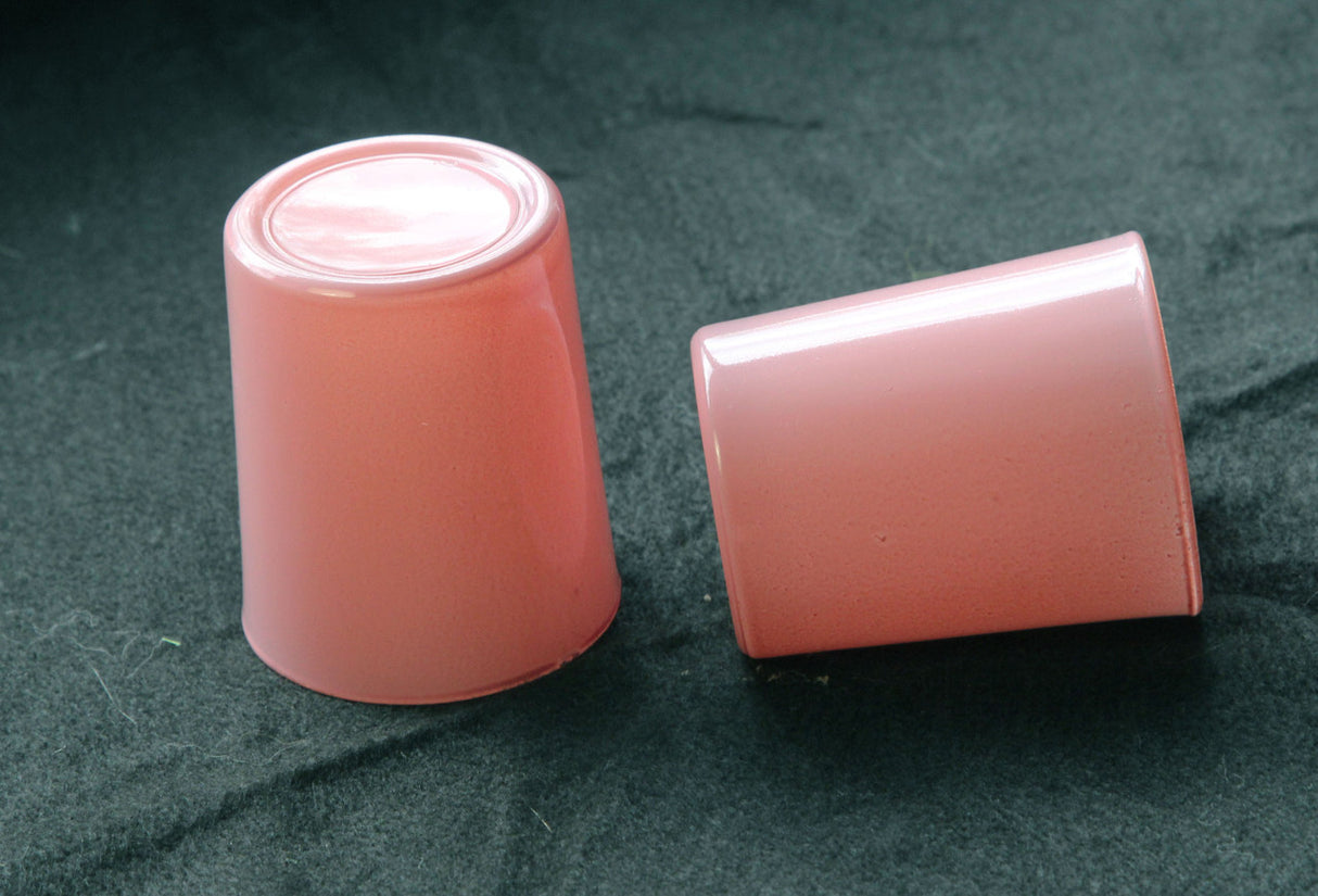 Blush pink glass votive tealight candle holder, set of 10