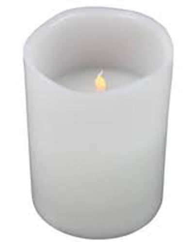Halls Gap LED Pillar Candle Set, White (25 Pack)